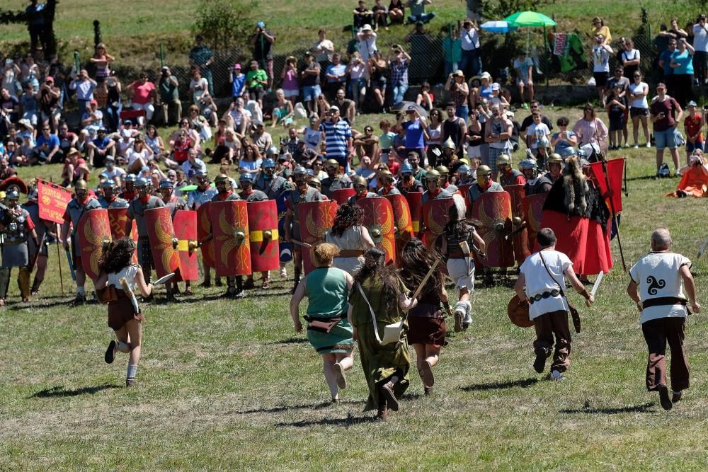 Batalla en la fiesta Astur romana en Carabanzo