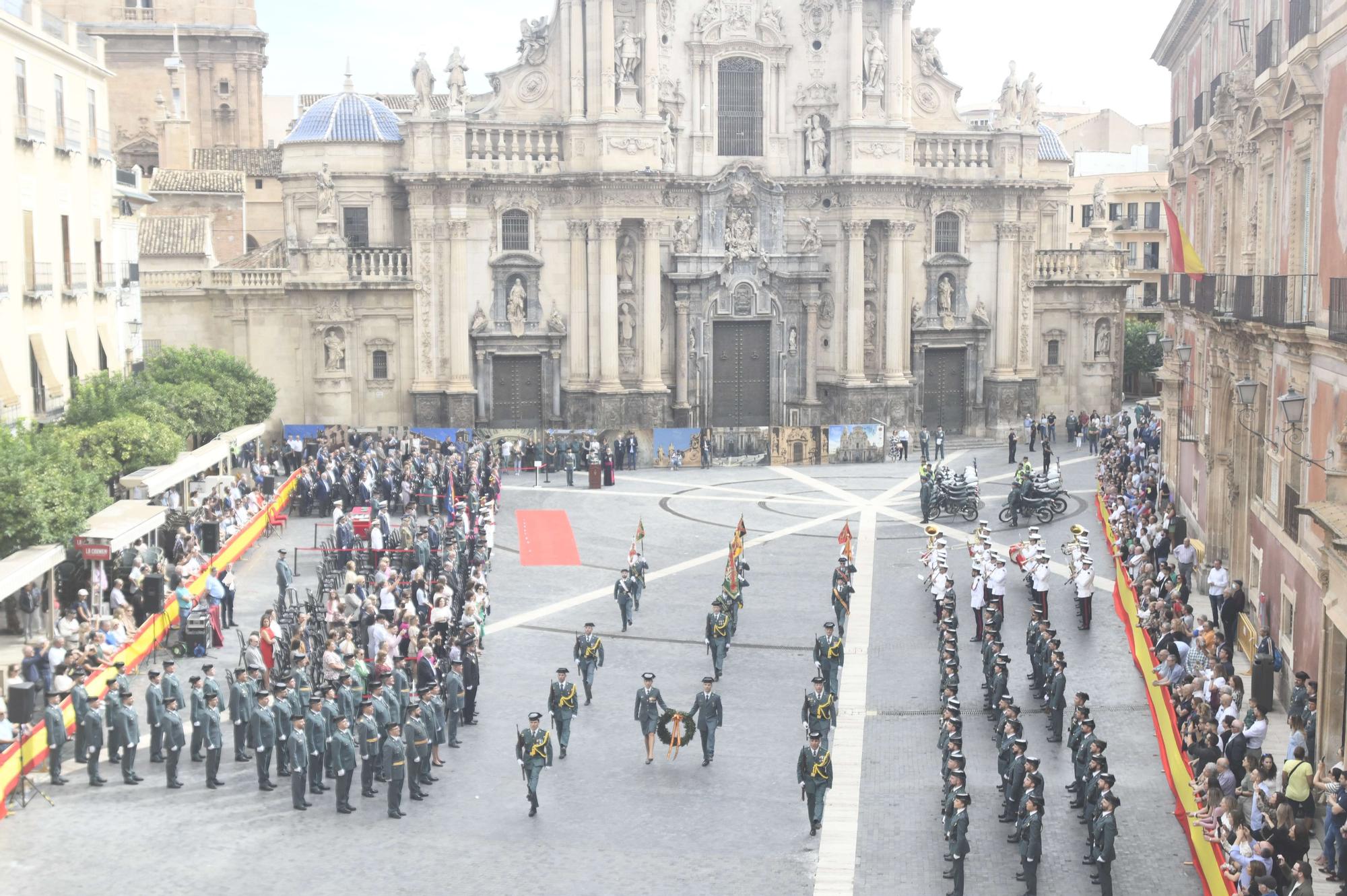 Acto institucional de la Guardia Civil en Murcia por el día de su Patrona