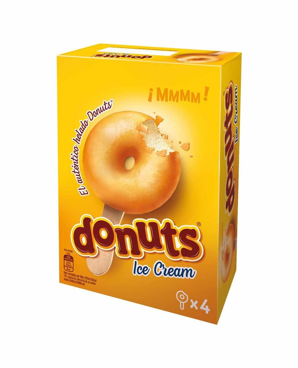 Caja de helados de Donuts