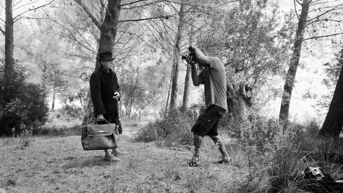 Bonet y Forteza, durante la sesión fotográfica.