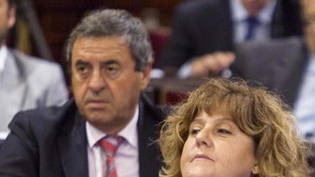 Joana Maria Camps, en un pleno del Parlament balear, esta semana.