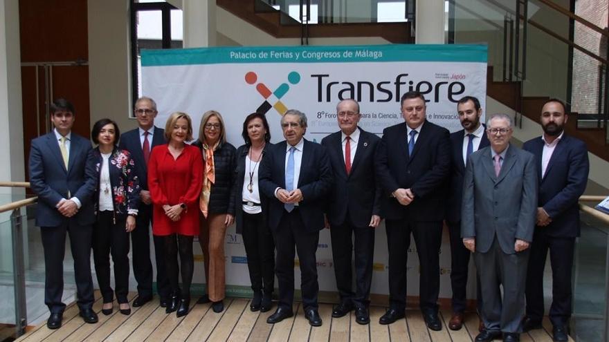 Representantes de las distintas instituciones que organizan Transfiere