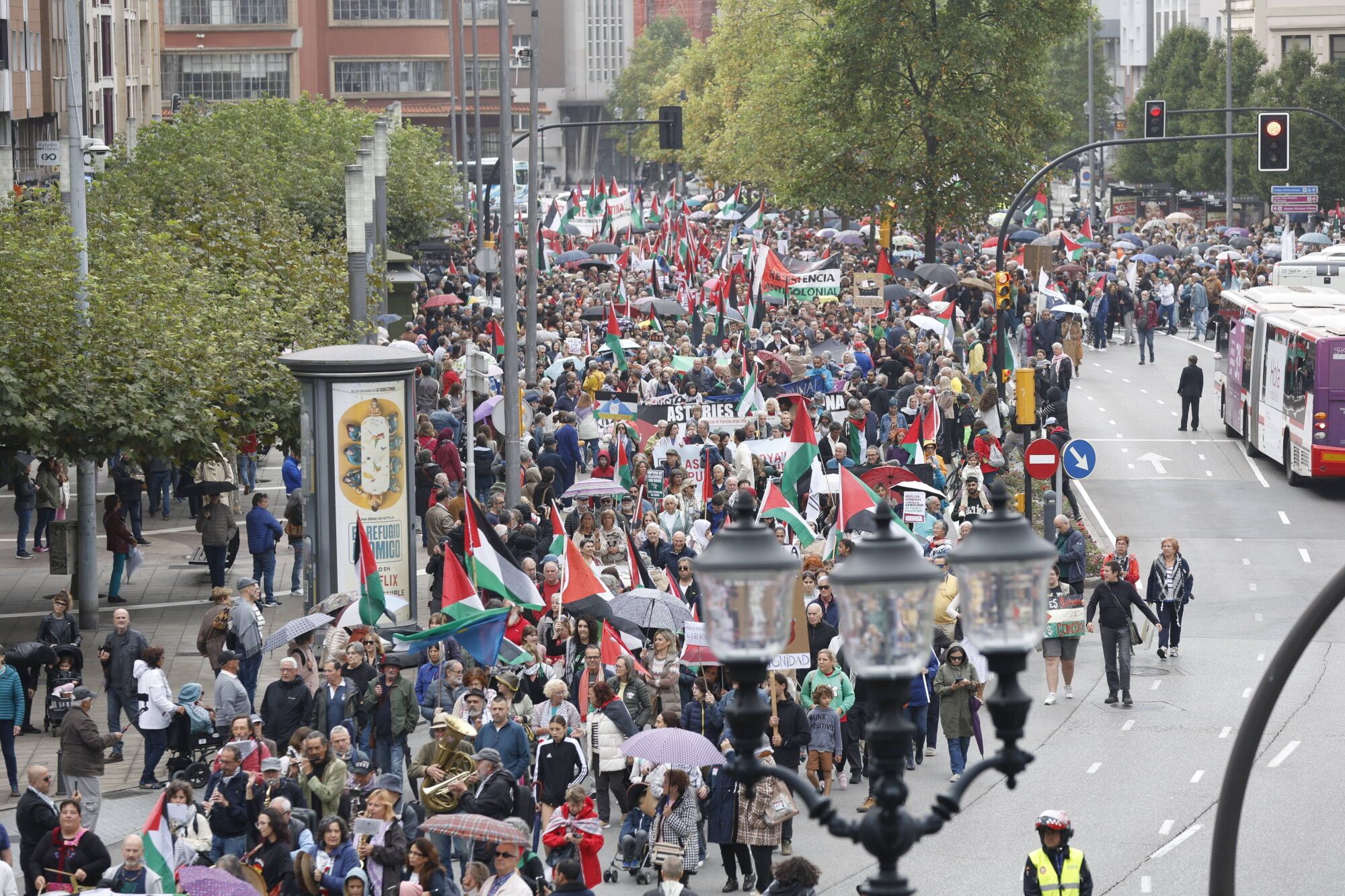 Manifestación a favor de Palestina.