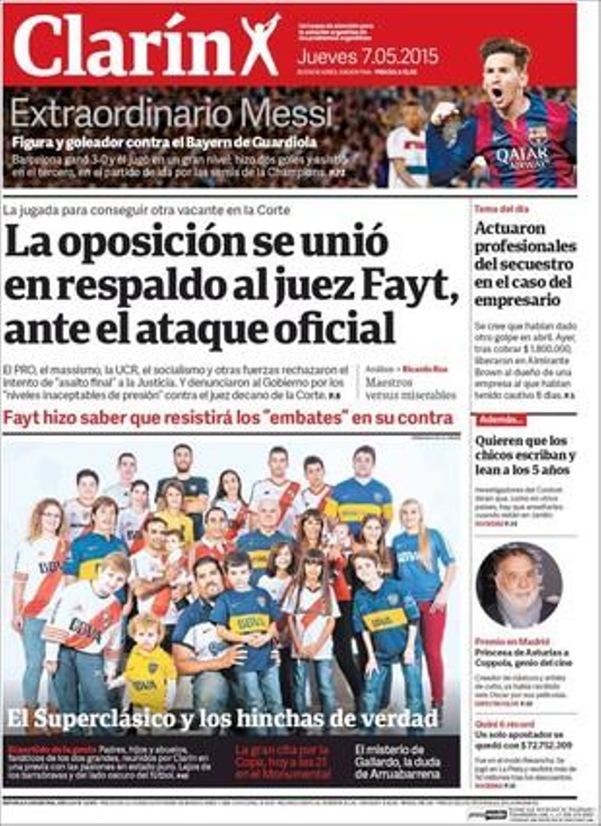 Per ’Clarín’, Messi és extraordinari.