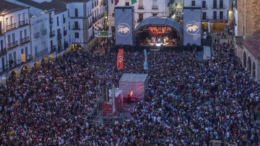 El Womad de Cáceres deja 49.000 kilos de basura