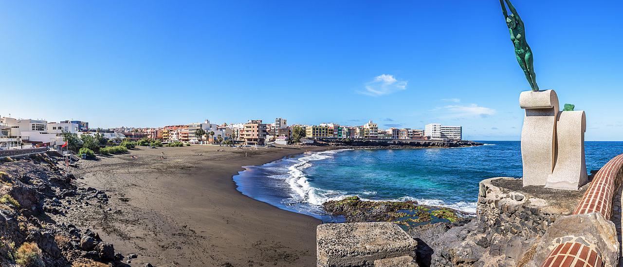 La playa de La Garita, en el municipio de Telde.