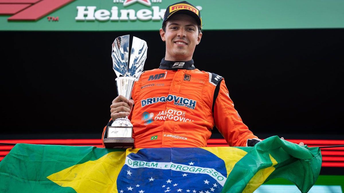 El brasileño Felipe Drugovich, nuevo campeón de la F2