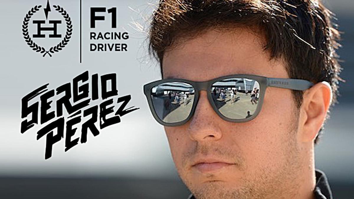 SERGIO CHECO PEREZ   CON GAFAS HAWKERS