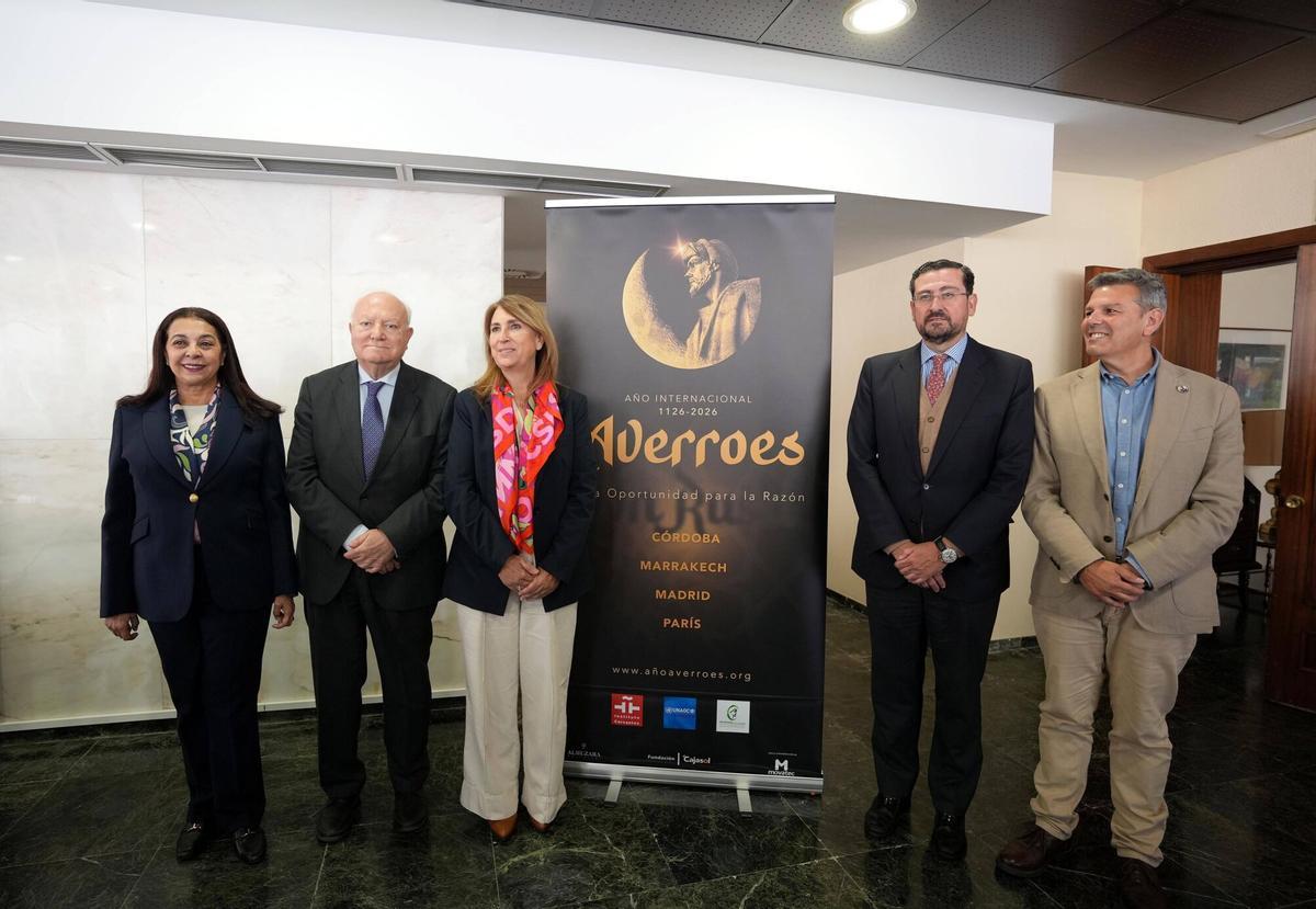 Karima Benyaich, Miguel Ángel Moratinos, Ana López, Miguel Moro y Antonio Manuel Rodríguez.