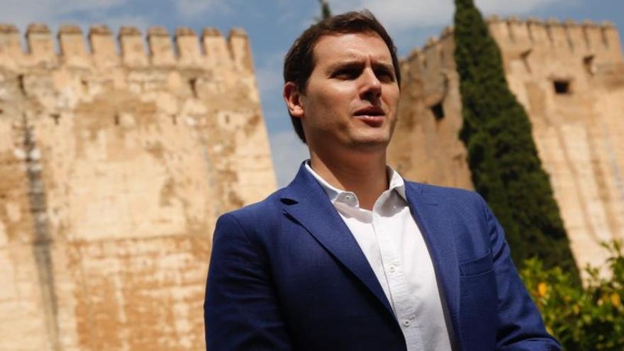 El presidente de Cs, Albert Rivera, en la Alhambra.