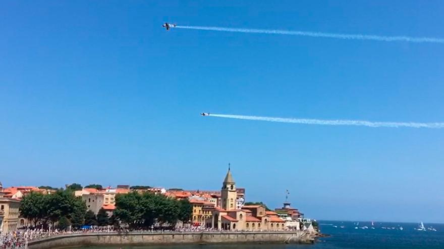 Piruetas, velocidad y un día de 10: así ha sido la Fiesta del Cielo de Gijón