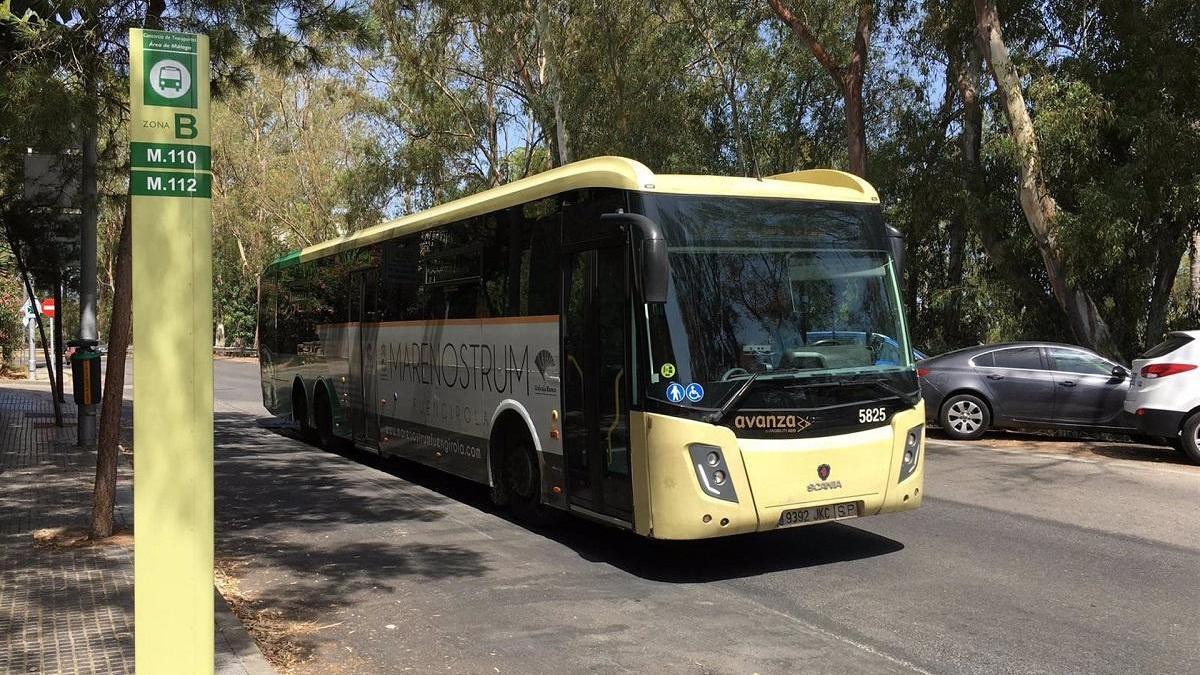 Autobús del Consorcio de Transporte en Málaga.
