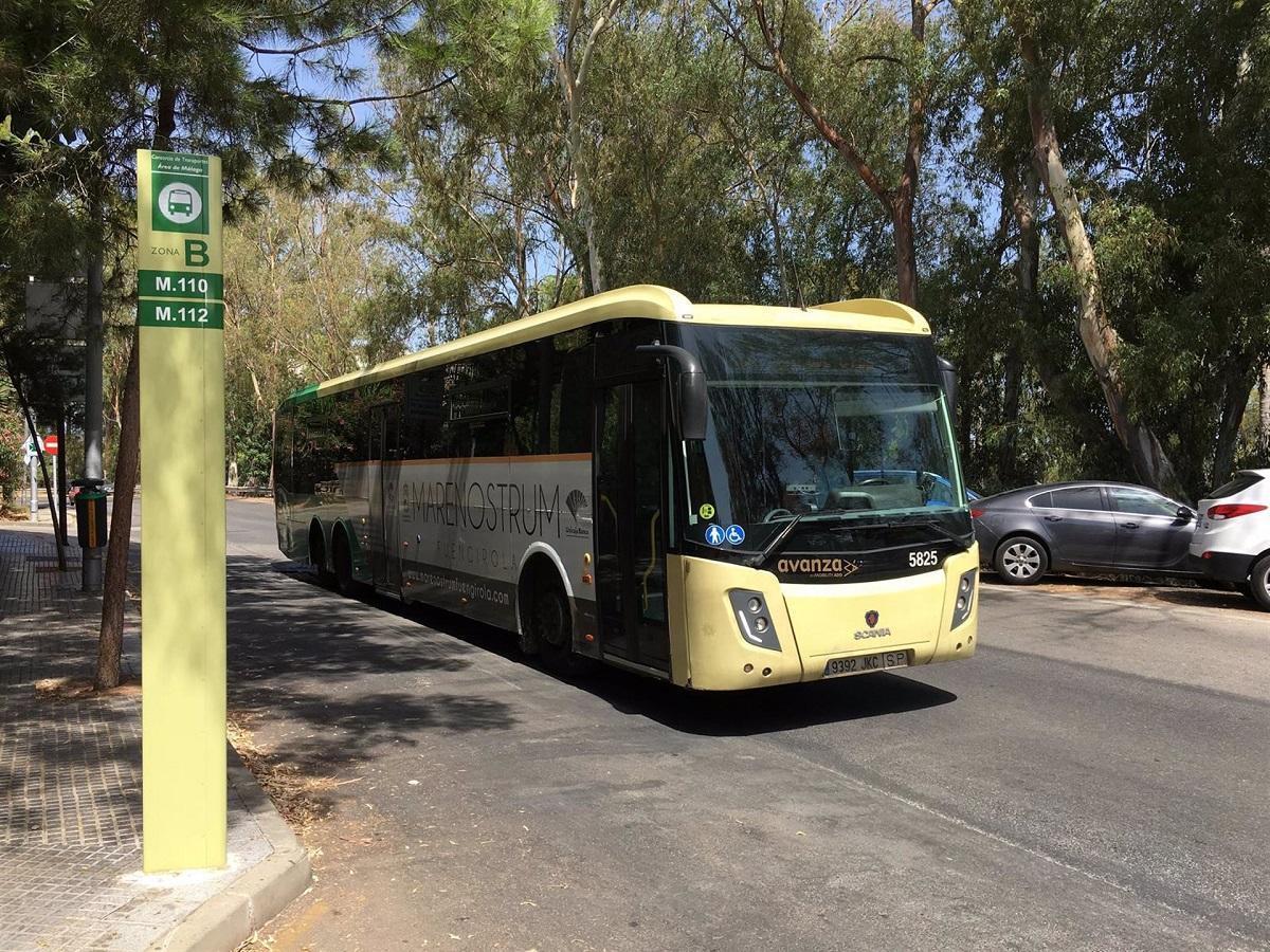 Autobús del Consorcio de Transporte en Málaga.