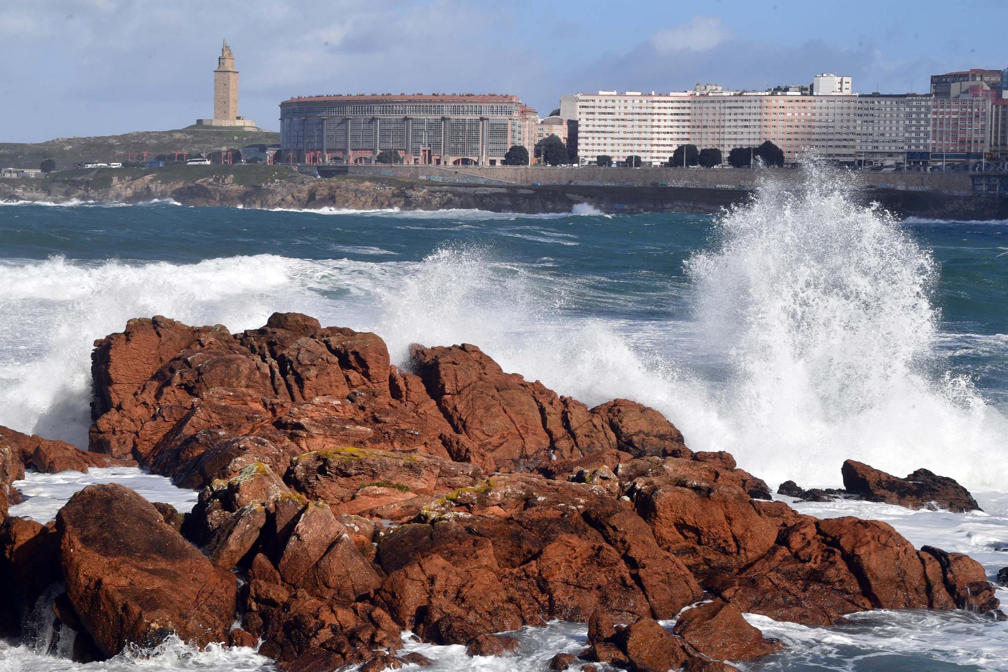 Tres días en alerta por temporal en A Coruña