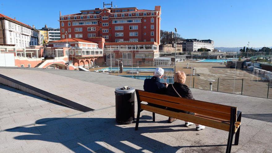 Día soleado en A Coruña, zona O Parrote.