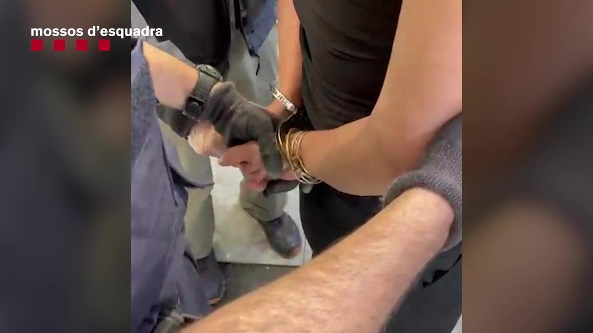 Imagen de la sospechosa arrestada por Mossos