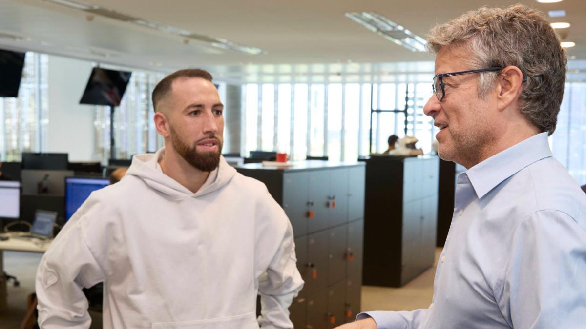 Sandor Martín y Joan Vehils, director de SPORT