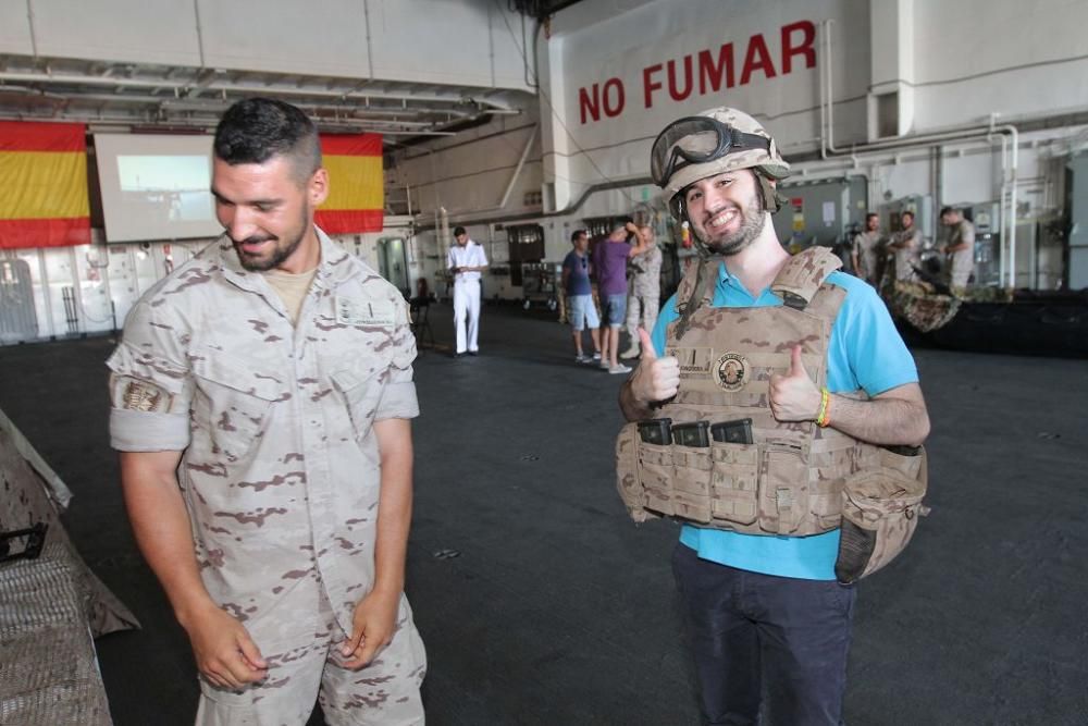 Jornada de puertas abiertas del buque Castilla en Cartagena