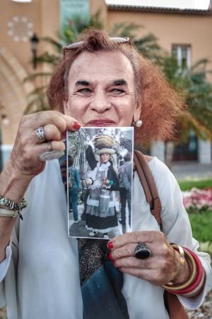 Laura Mendoza, la Lecherita del Carnaval de Santa Cruz de Tenerife