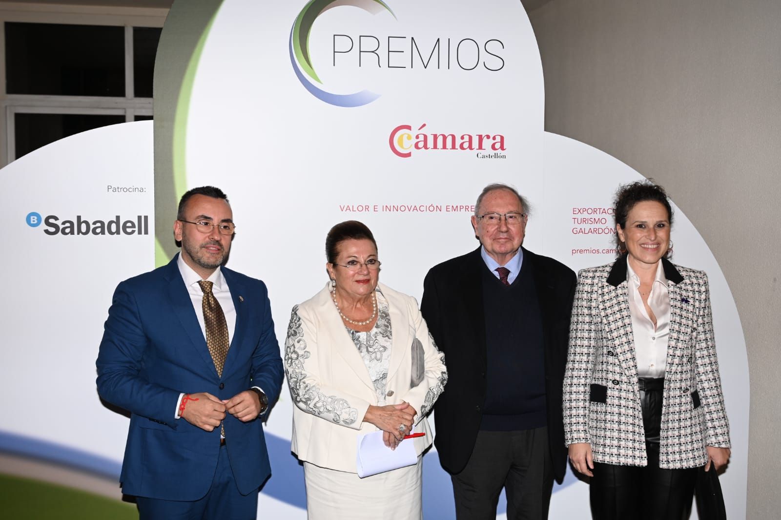 Entrega de premios en el acto de la Cámara de Comercio de Castellón