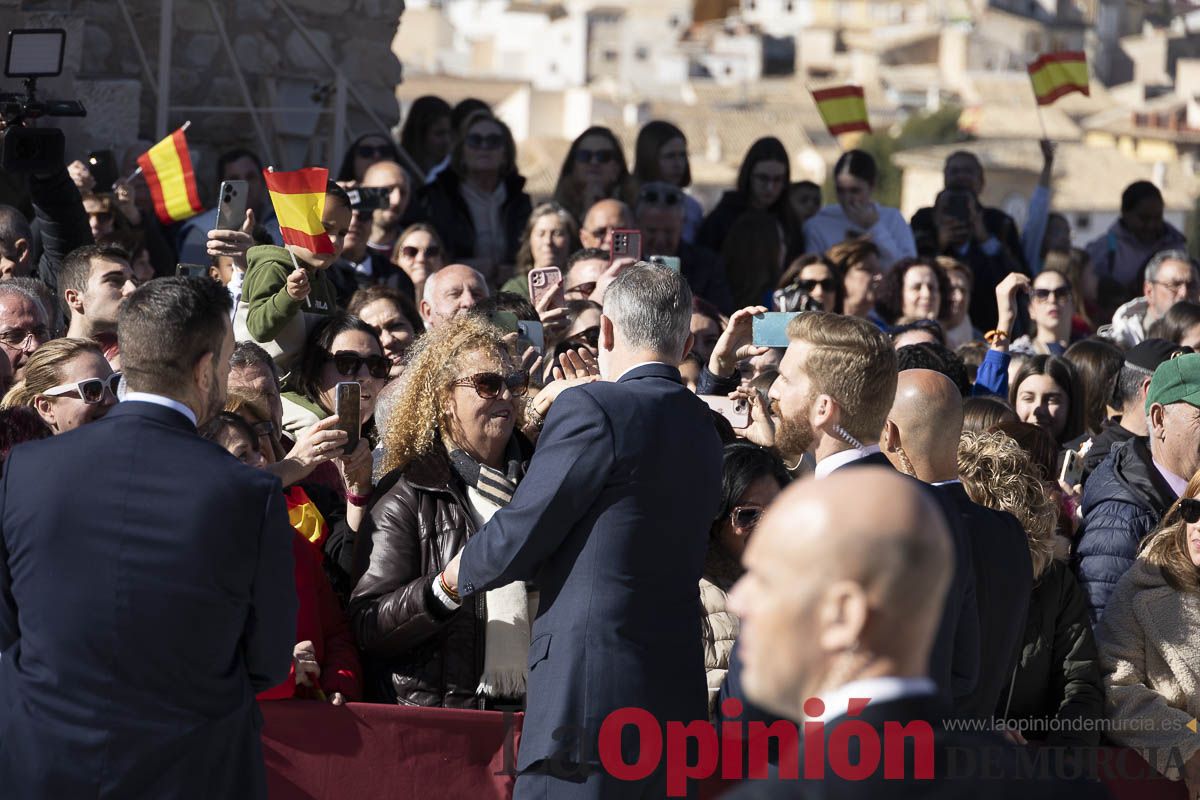 Visita de los reyes de España a Caravaca (explanada de la Basílica)