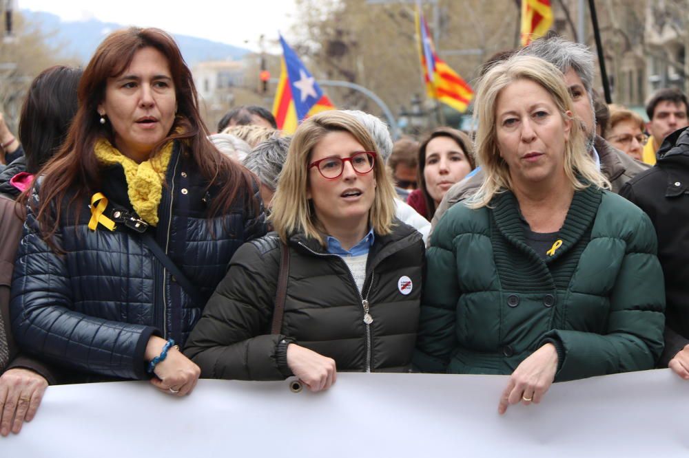 Manifestació a Barcelona contra la detenció de Puigdemont