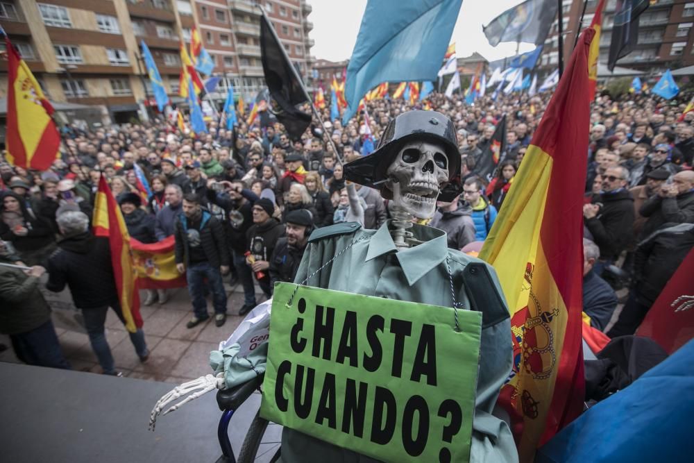 Manifestación policias en Oviedo