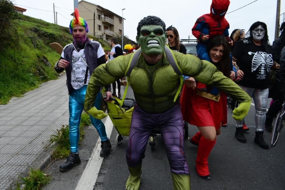 Aldán y Moaña celebran el final del Carnaval. // G. Núñez