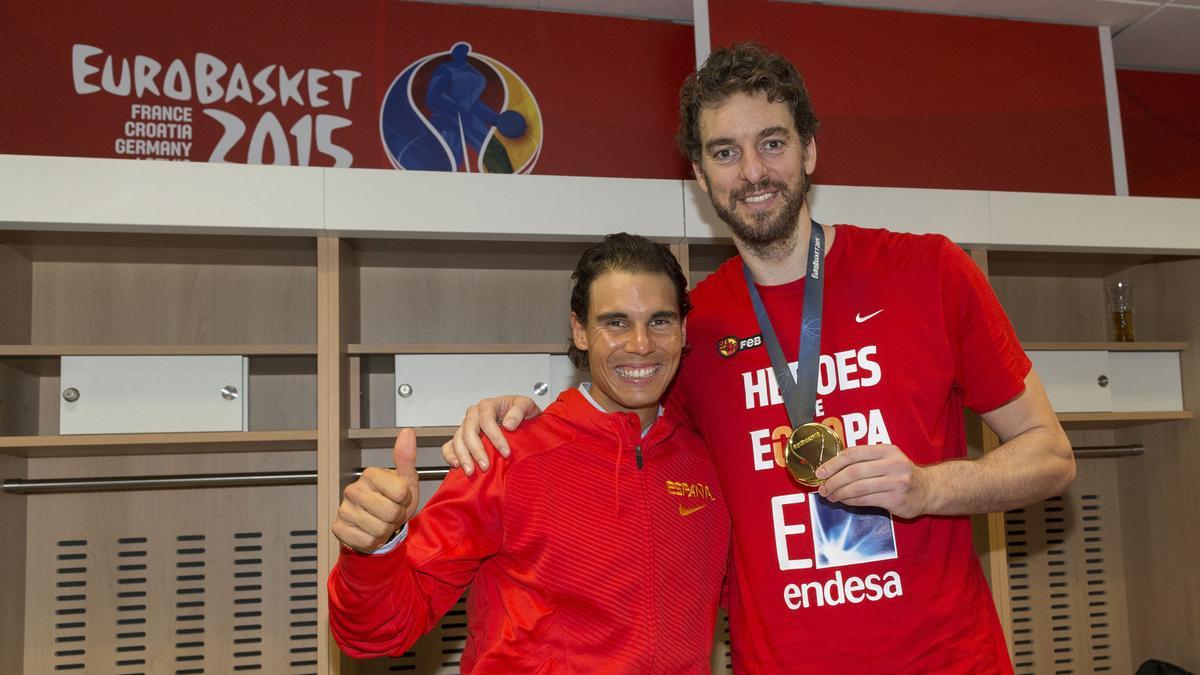 Pau Gasol Y Rafa Nadal, Final Eurobasket 2015.