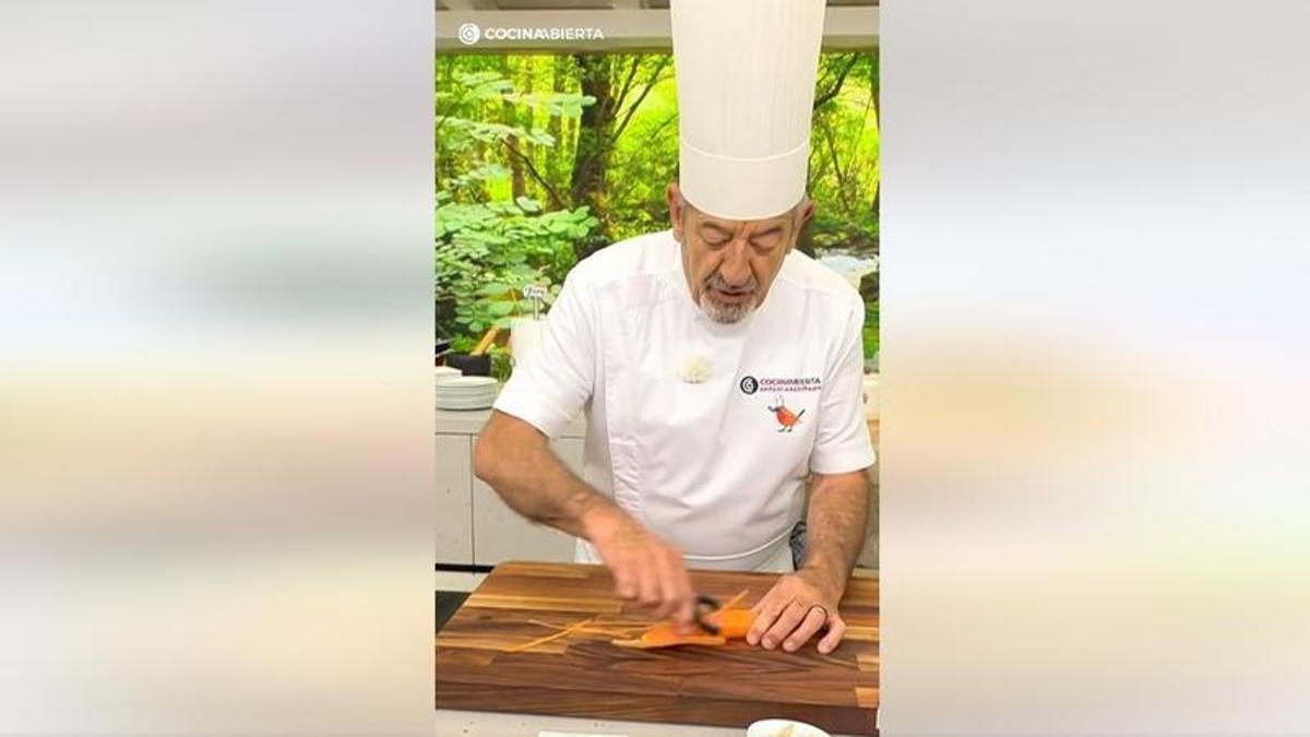 Zamora se cuela en la cocina de Karlos Arguiñano con este plato típico