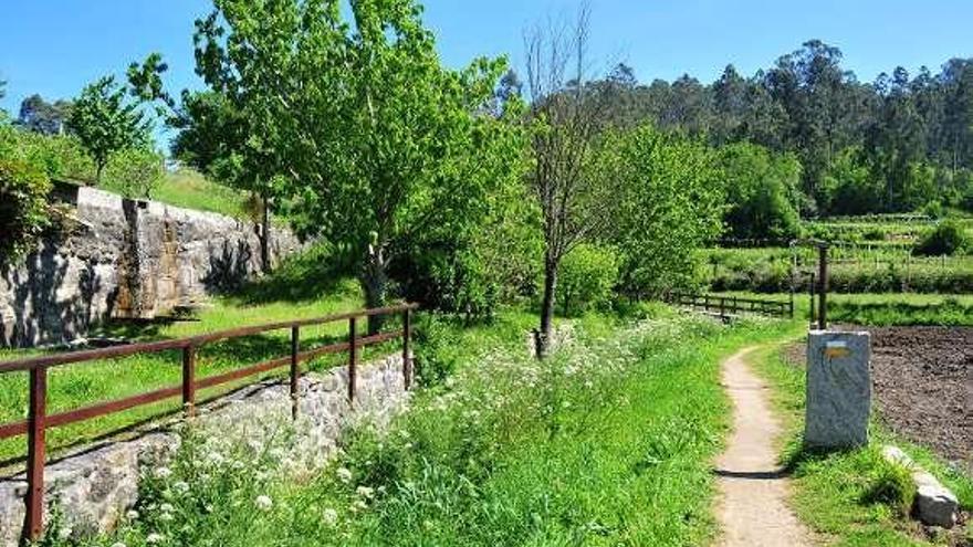 Senda peatonal del río Chanca, en Meaño.