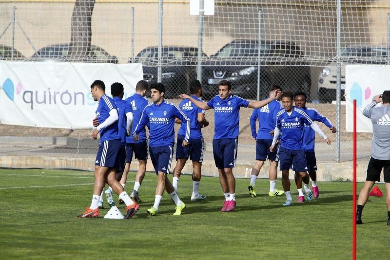 EL Zaragoza prepara el partido contra el Mirandés