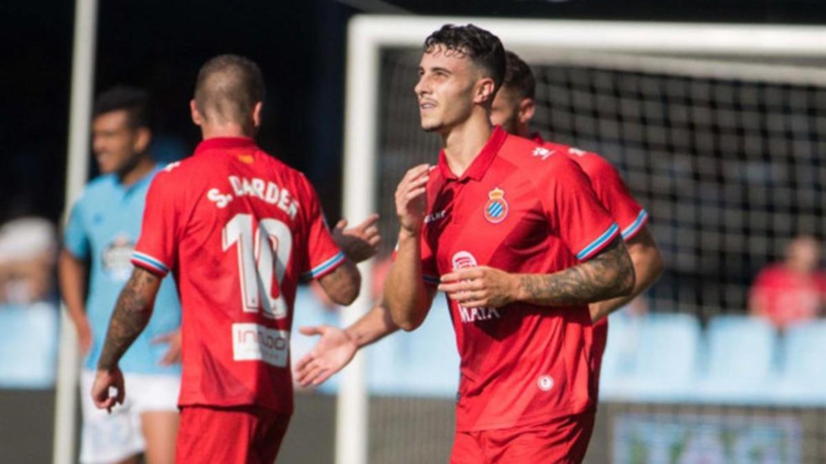 Mario Hermoso es titular en el Espanyol y le marcó al Celta en el debut liguero