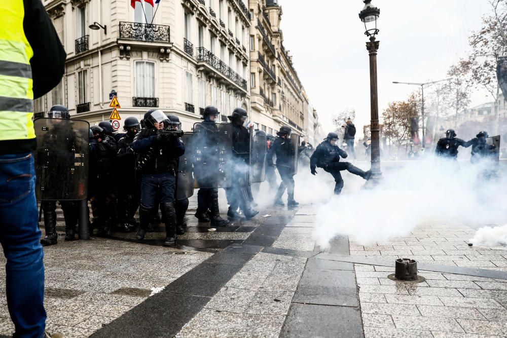 Protesta de los ''chalecos amarillos'' en París