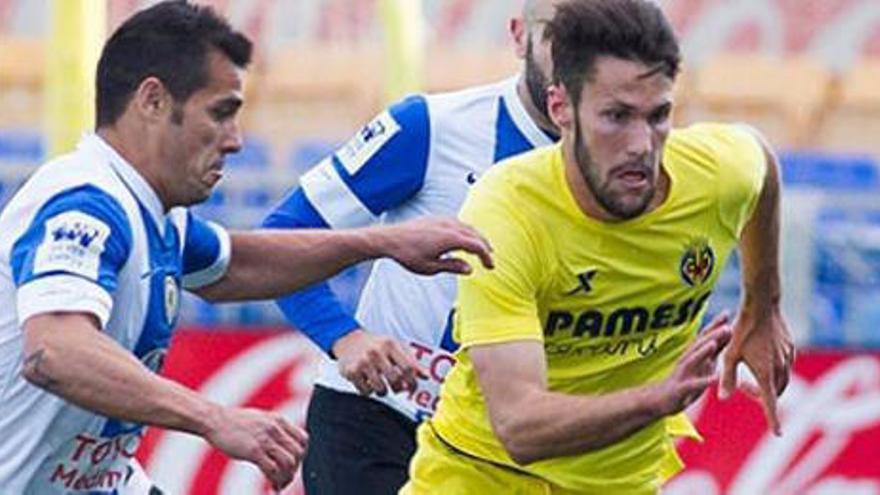 Pedraza con el Villarreal.