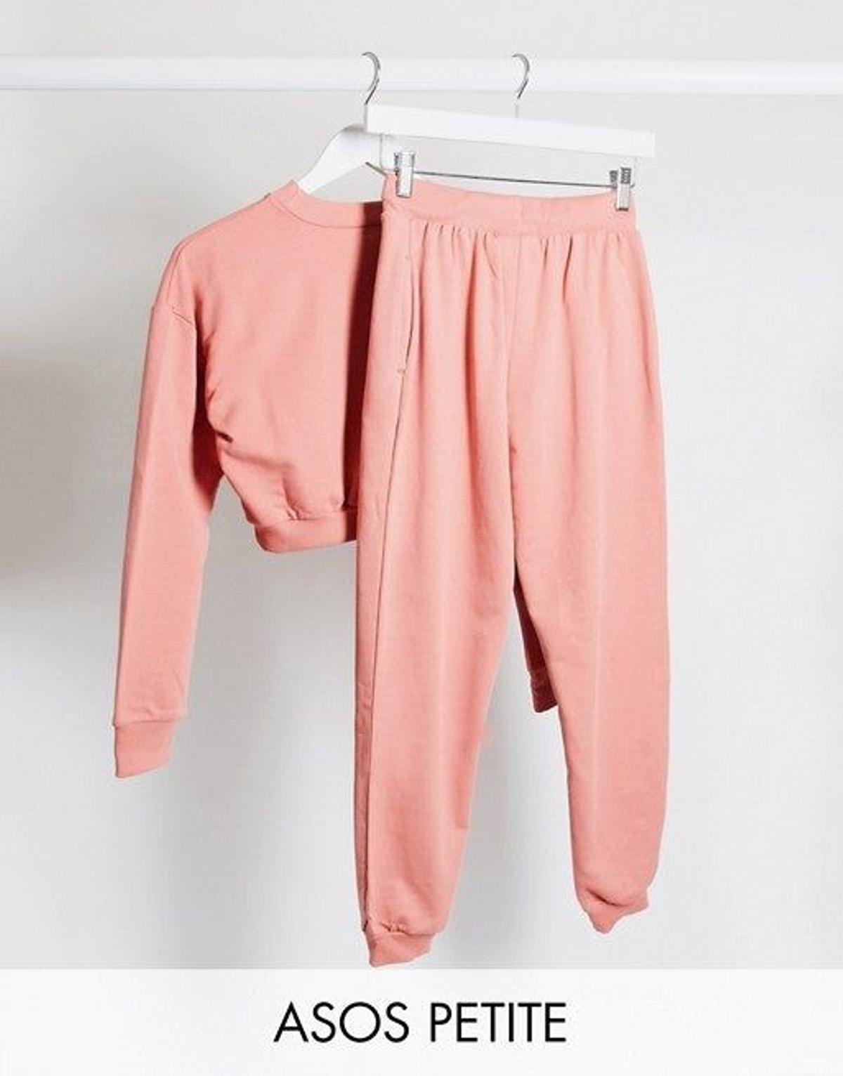 Conjunto rosa de algodón orgánico de Asos