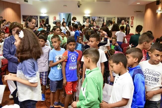 Bienvenida de los niños y niñas saharauis