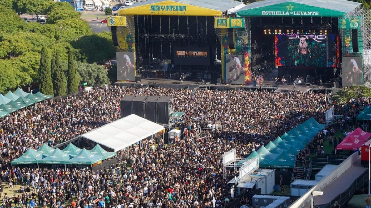 El parque de El Batel durante el Rock Imperium 2022.