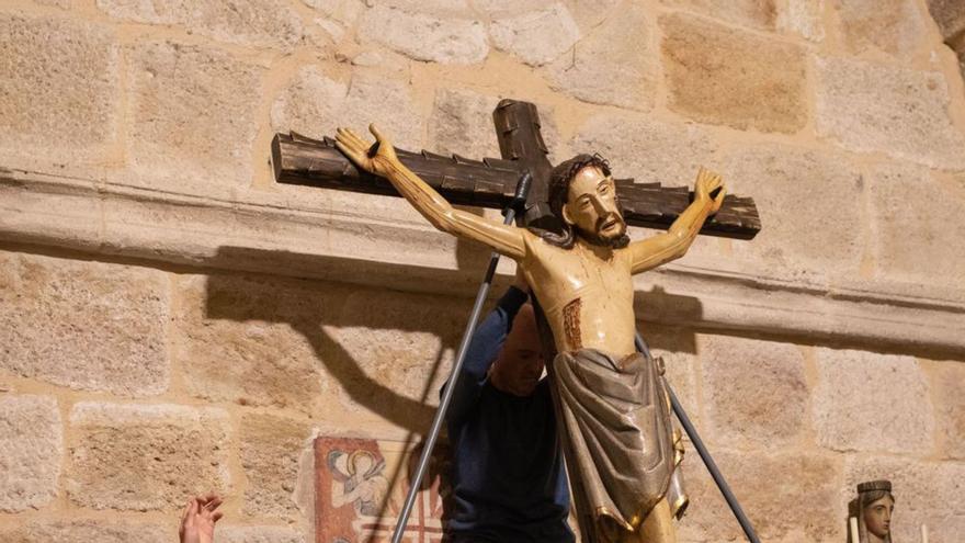 El Espíritu Santo se prepara para abrir la Semana Santa de Zamora 2023