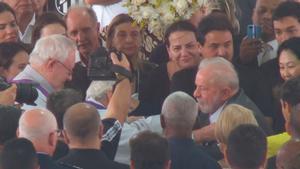 Lula, en el funeral de Pelé