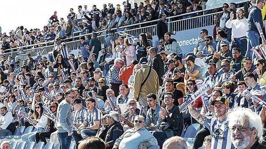 Aficionados en el Estadi Balear durante esta temporada.