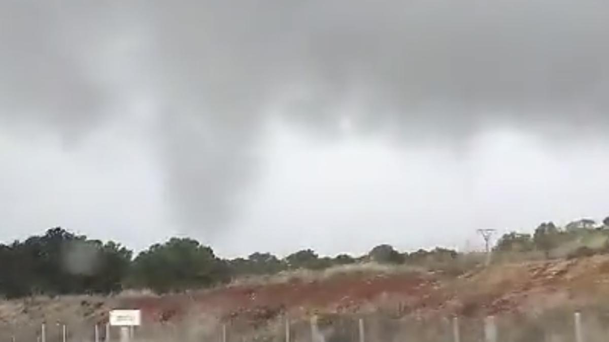Una imagen del tornado en Cas Rubins.