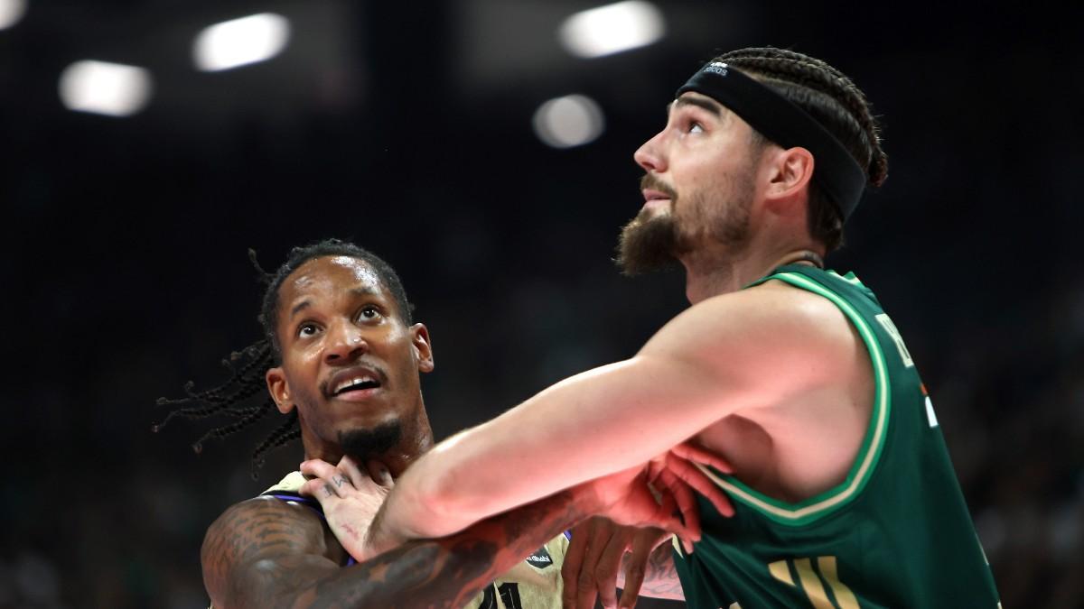 Juancho Hernangómez, en el partido contra el Barça