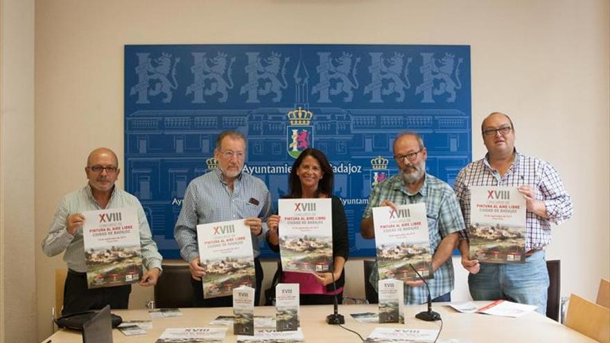 El concurso de pintura al aire libre se extiende al nuevo parque del río en Badajoz