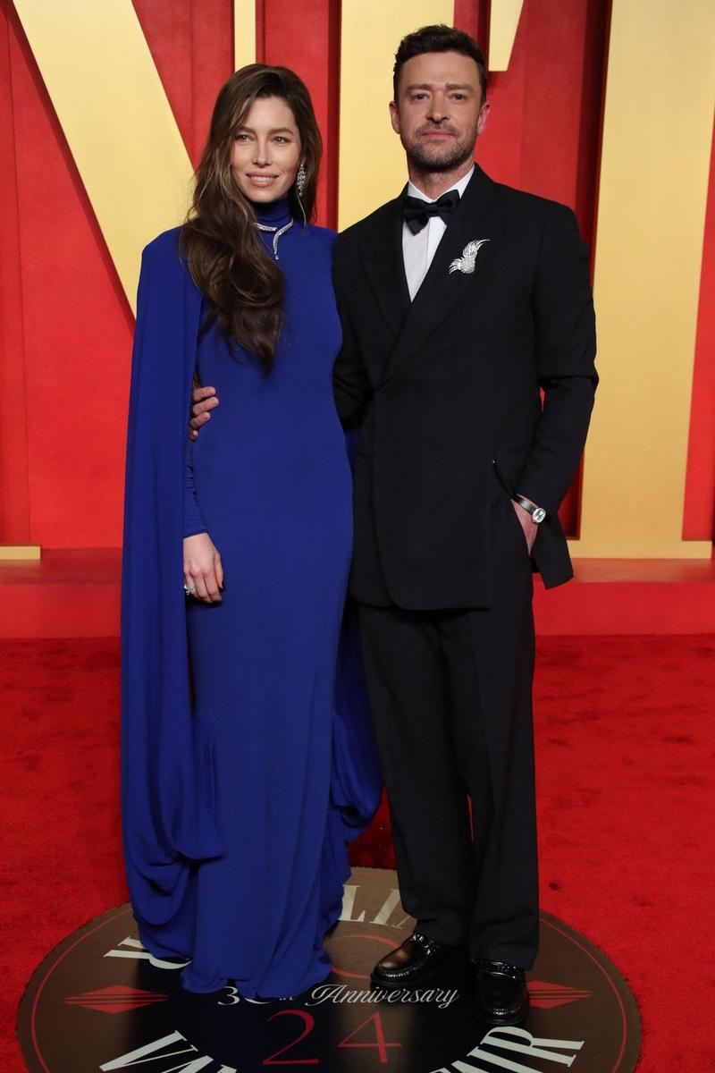 Jessica Biel y Justin Timberlake en la fiesta post Oscars 2024 de Vanity Fair