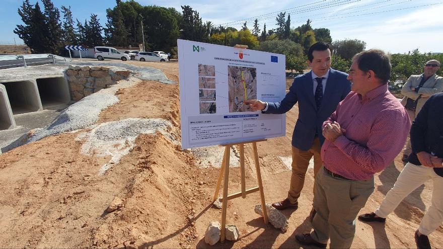 El consejero de Fomento e Infraestructuras, José Manuel Pancorbo, durante la visita a las obras finalizadas en la RM-F20