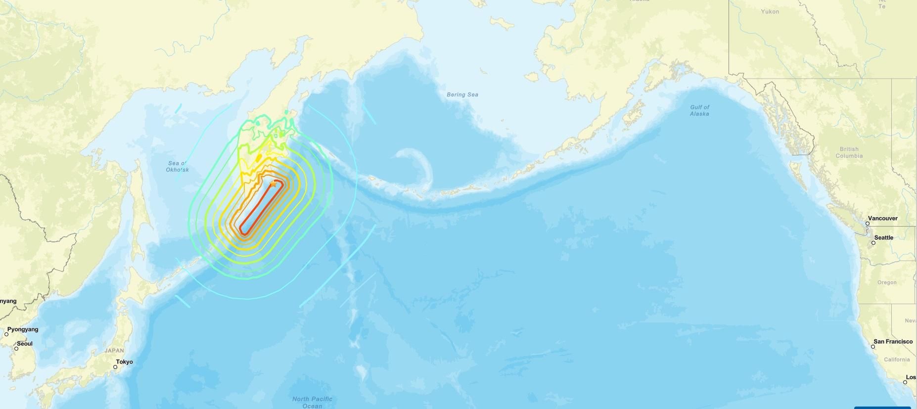 Mapa del terremoto