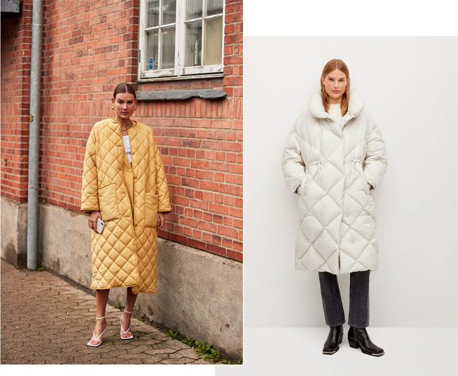 Abrigos acolchados: look visto en el 'street style' de Copenhague y anorak de Mango