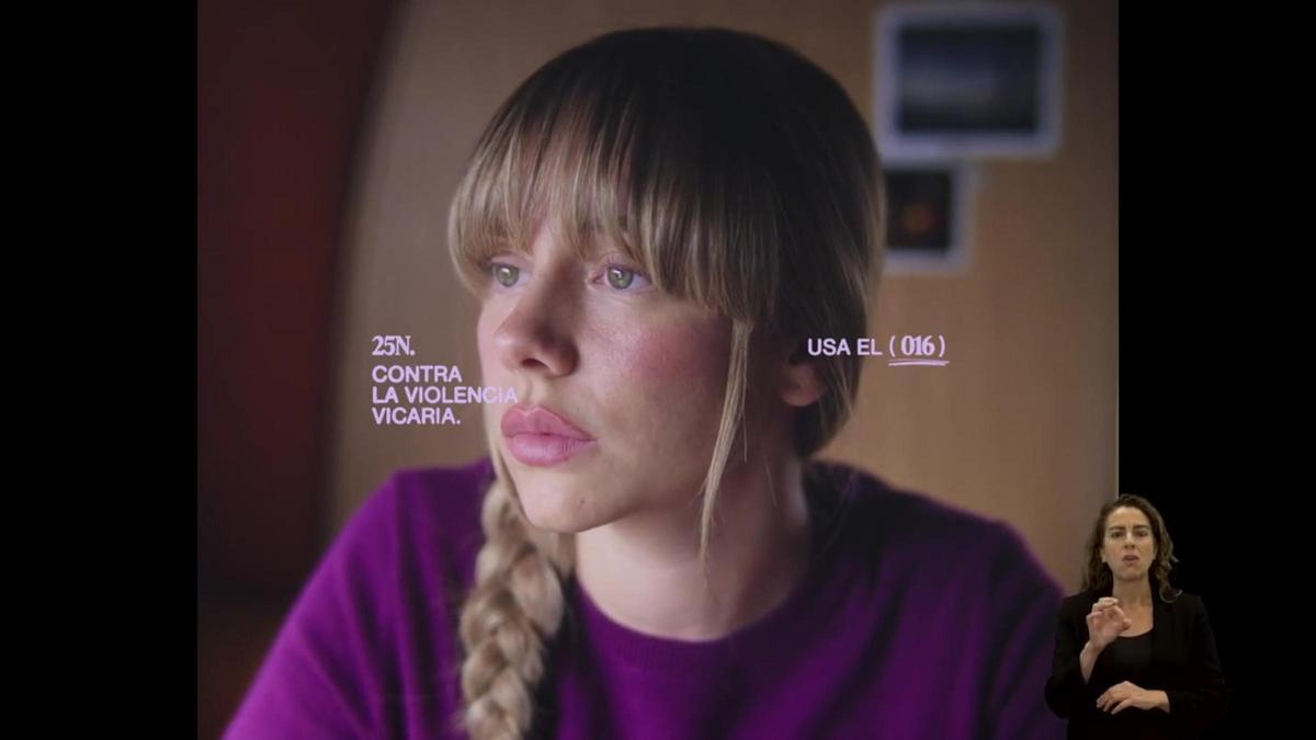 Ester Expósito narra para Igualdad su campaña contra la violencia vicaria por el 25N