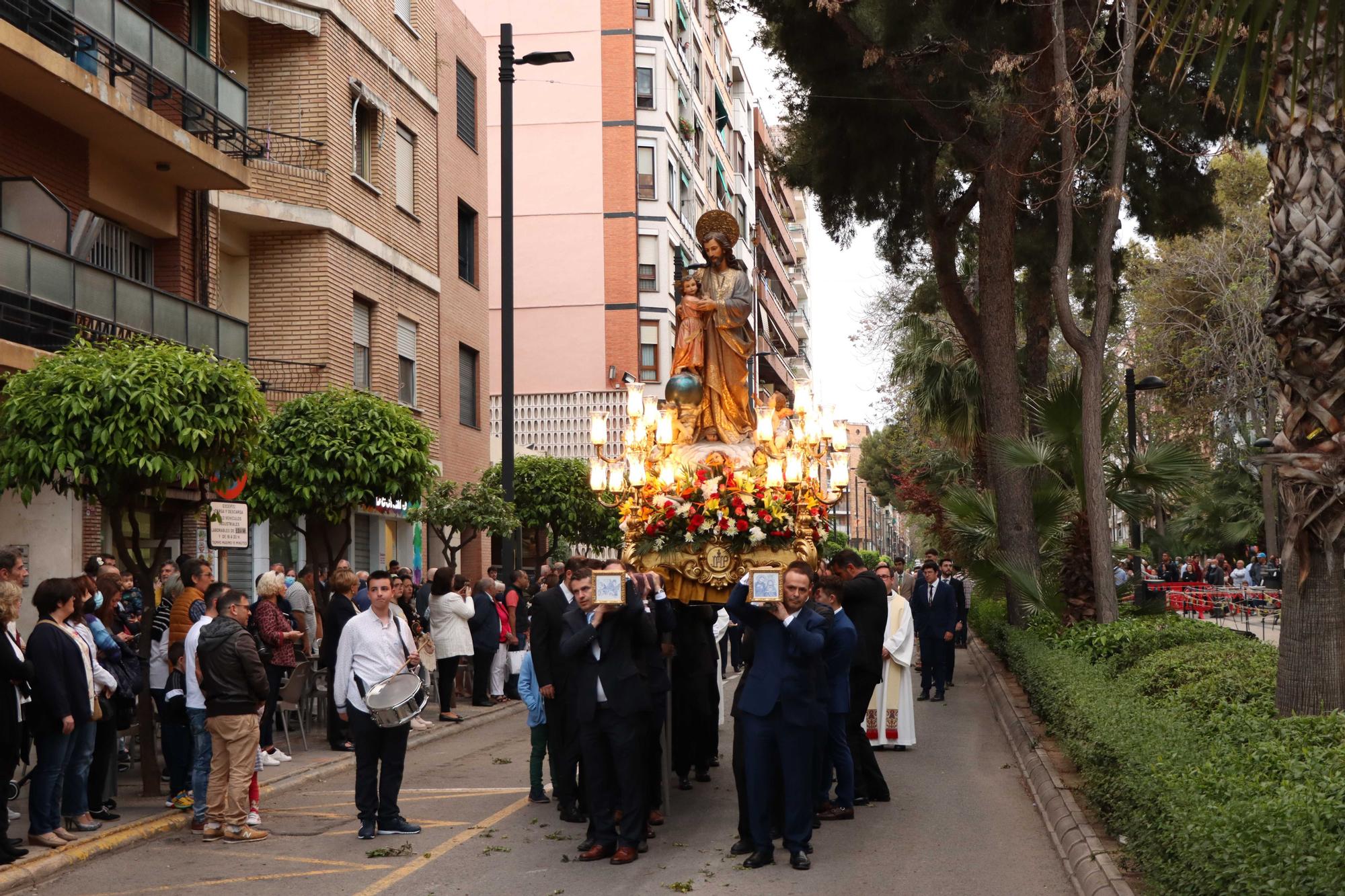 Procesión de Sant Josep Obrer en Torrent.